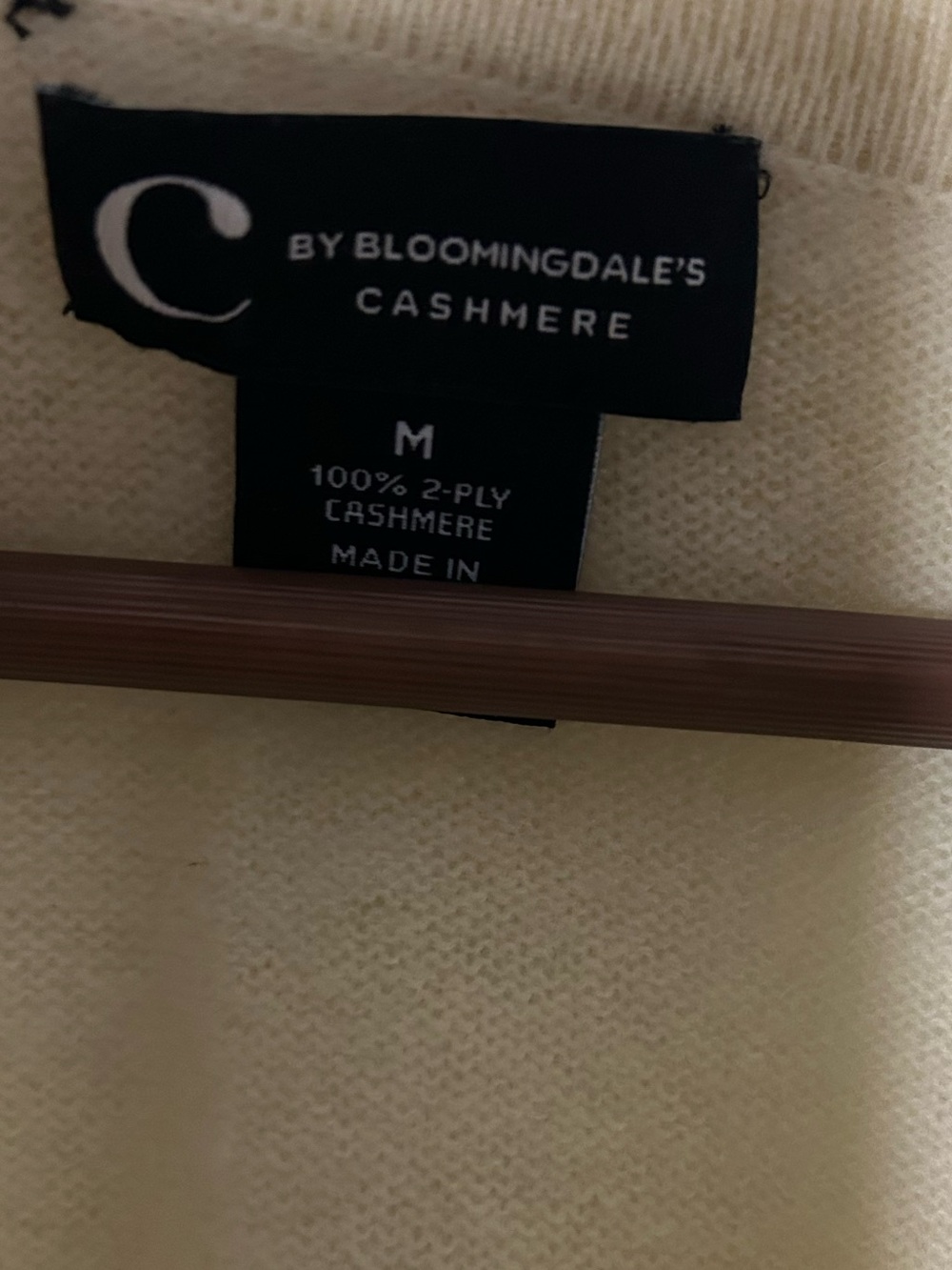 C By Bloomingdales Yellow Casmere Polo Neck Sweater Size M - Picture 5 of 7